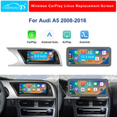 For Audi A5 Wireless CarPlay Android Auto Linux Touch Screen 2008-2016