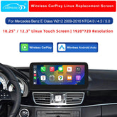 For Benz E NTG 4.0/4.5/5.0 Wireless CarPlay Android Auto Linux Screen