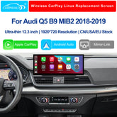 12.3" Linux Touch Screen Wireless CarPlay Android Auto for Audi Q5 B9 MIB2 2018-2019