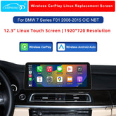 For BMW 7 Series CIC NBT Wireless CarPlay Android Auto Linux Screen