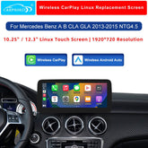 For Benz A/B/CLA/GLA NTG4.5 Wireless CarPlay Android Auto Linux Screen