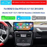 For Mercedes-Benz G Class NTG 4.5/4.7/5.0 2013-2018 Wireless CarPlay Android Auto Linux Touch Screen