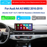 For Audi A4 A5 MIB2 2016-2019 Wireless CarPlay Android Auto Linux Touch Screen
