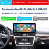 For Mercedes-Benz ML GL NTG 4.5/4.7 2012-2015 Wireless CarPlay Android Auto Linux Touch Screen