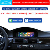 For BMW 3 Series CCC CIC Wireless CarPlay Android Auto Linux Screen