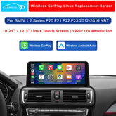 For BMW 1/2 Serie NBT Wireless CarPlay Android Auto Linux Touch Screen