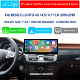 For Mercedes-Benz CLS NTG 4.0/4.5/4.7/5.0 2010-2018 Wireless CarPlay Android Auto Linux Touch Screen