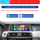 For BMW 5 Series CIC NBT Wireless CarPlay Android Auto Linux Screen