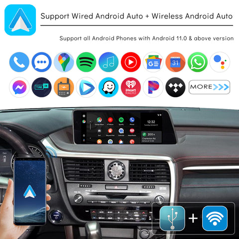 CarProKit for Lexus Wireless CarPlay Android Auto Retrofit Kit Support Lexus ES IS GS LS NX LX UX RC LC CT 2014-2020 | RX 2016-2020