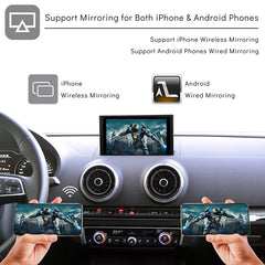 CarProKit for Audi A3 A4 A5 A6 A7 A8 Q3 Q5 Q7 2010-2019 Wireless Apple CarPlay Android Auto Retrofit Kit + Backup Camera