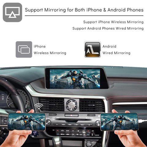 CarProKit for Lexus Wireless CarPlay Android Auto Retrofit Kit Support Lexus ES IS GS LS NX LX UX RC LC CT 2014-2020 | RX 2016-2020