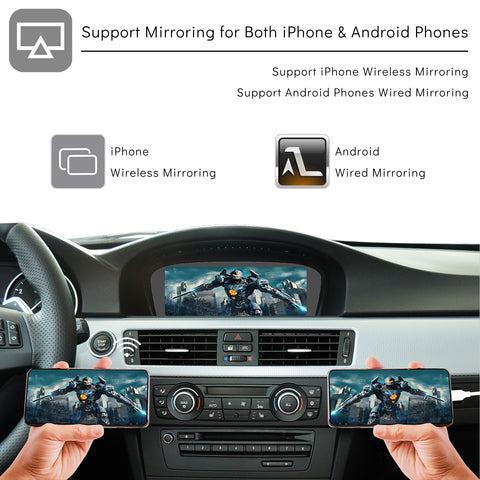 CarProKit for BMW Wireless CarPlay Android Auto Retrofit Kit + Backup Camera Support BMW 1/2/3/4/5/6/7 Series X1-X7 CIC | NBT System 2009-2016
