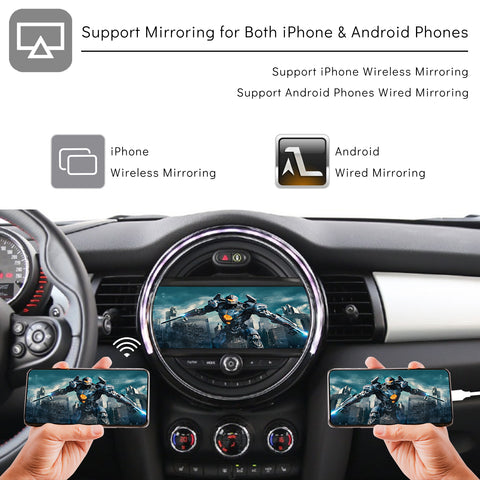 CarProKit for MINI Cooper Wireless CarPlay Android Auto Mirroring Retrofit Kit Support F54 F55 F56 F57 R58 R59 R60 R61 NBT System 2013-2017
