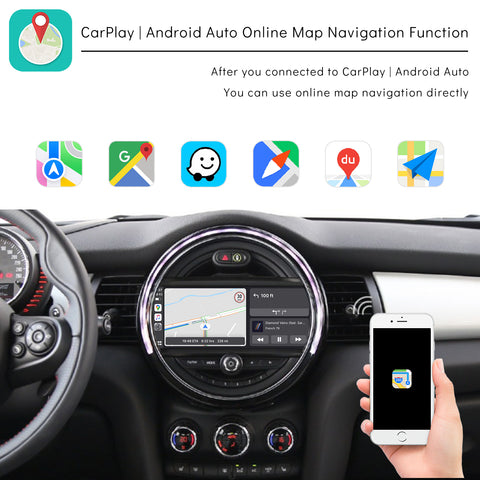 CarProKit for MINI Cooper Wireless CarPlay Android Auto Mirroring Retrofit Kit Support F54 F55 F56 F57 R58 R59 R60 R61 NBT System 2013-2017