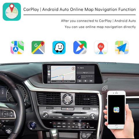 CarProKit for Lexus Wireless CarPlay Android Auto Retrofit Kit Support Lexus ES IS GS LS NX LX UX RC LC CT 2014-2020 | RX 2016-2020