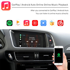 CarProKit Wireless CarPlay Android Auto AirPlay USB Mirroring YouTube Nachrüstmodul-Kit Passend für Audi A4 A5 S4 S5 RS4 RS5 Q5 B8 MMI 3G+ 2010–2019 