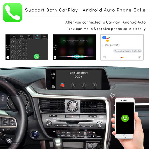 CarProKit for Lexus Wireless CarPlay Android Auto Retrofit Kit Support Lexus ES IS GS LS NX LX UX RC LC CT 2014-2020 | RX 2016-2020
