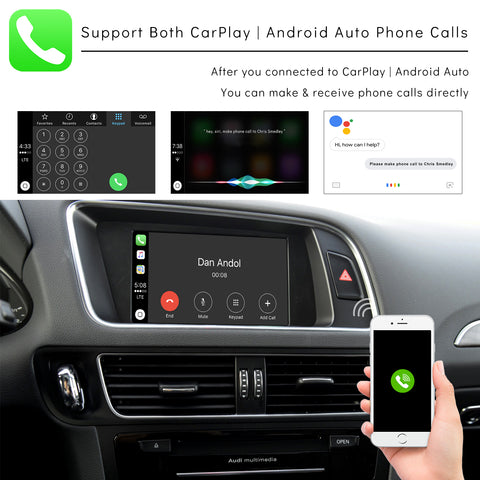 CarProKit for Audi A4 A5 S4 S5 RS4 RS5 Q5 B8 MMI 3G 2010-2019 Wireless Apple CarPlay Android Auto Retrofit Kit