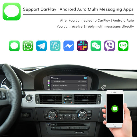 CarProKit for BMW Wireless CarPlay Android Auto Retrofit Kit + Backup Camera Support BMW 1/2/3/4/5/6/7 Series X1-X7 CIC | NBT System 2009-2016