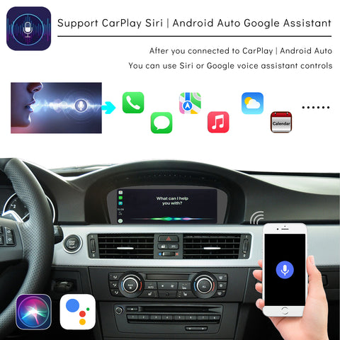 CarProKit for BMW Wireless CarPlay Android Auto Retrofit Kit + Backup Camera Support BMW 1/2/3/4/5/6/7 Series X1-X7 CIC | NBT System 2009-2016