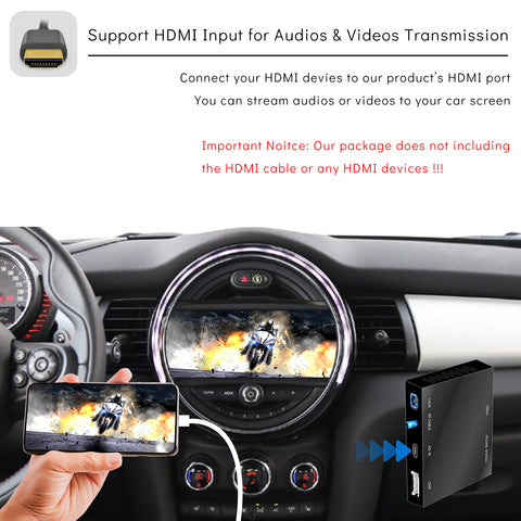 CarProKit for MINI Cooper Wireless CarPlay Android Auto Mirroring Retrofit Kit Support F54 F55 F56 F57 R58 R59 R60 R61 NBT System 2013-2017