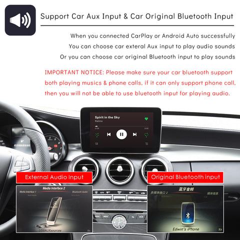 CarProKit for Mercedes-Benz Wireless CarPlay Android Auto Retrofit Kit Support Benz A/B/C/E/S CLA GLA GLC GLE GLK ML AMG 2015-2018 NTG 5.0 System