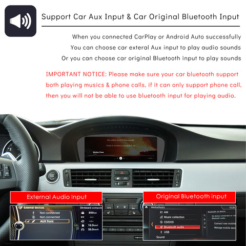 CarProKit for BMW Wireless CarPlay Android Auto Retrofit Kit + Backup Camera Support BMW 1/2/3/4/5/6/7 Series X1-X7 CIC | NBT System 2009-2016