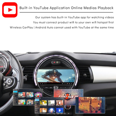 CarProKit for MINI Cooper Wireless CarPlay Android Auto Mirroring Retrofit Kit Support F54 F55 F56 F57 R58 R59 R60 R61 NBT System 2013-2017