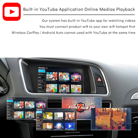 CarProKit for Audi A4 A5 S4 S5 RS4 RS5 Q5 B8 MMI 3G 2010-2019 Wireless Apple CarPlay Android Auto Retrofit Kit