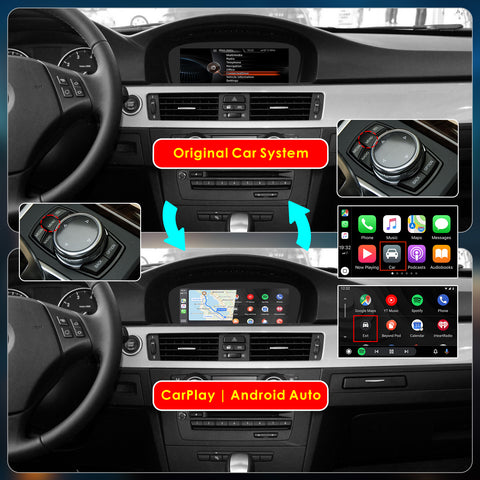 CarProKit for BMW Wireless CarPlay Android Auto Retrofit Kit + Backup Camera Support BMW 1/2/3/4/5/6/7 Series X1-X7 CIC | NBT System 2009-2016