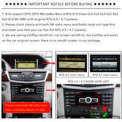 CarProKit for Mercedes-Benz Wireless CarPlay Android Auto Retrofit Kit Support Benz A/B/C/E/S CLA GLA GLC GLE GLK ML AMG 2012-2014 NTG 4.5/4.7 System