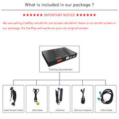 CarProKit for Mercedes-Benz Wireless CarPlay Android Auto Retrofit Kit Support Benz A/B/C/E/S CLA GLA GLC GLE GLK ML AMG 2015-2018 NTG 5.0 System