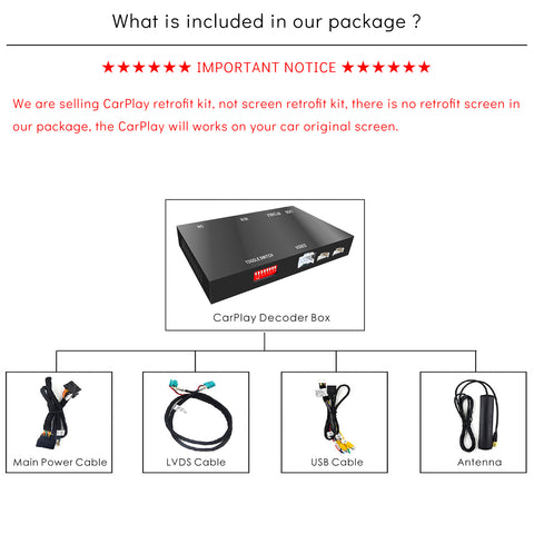 CarProKit for MINI Cooper Wireless CarPlay Android Auto Mirroring Retrofit Kit Support F54 F55 F56 F57 R58 R59 R60 R61 NBT System 2013-2017