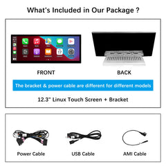 For Audi A3 Wireless CarPlay Android Auto Linux Touch Screen 2014-2019