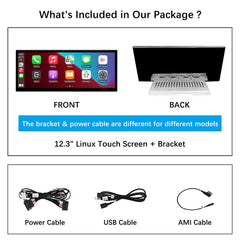 For Audi A1 Wireless CarPlay Android Auto Linux Touch Screen 2012-2018