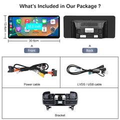 For Mercedes-Benz GLE GLS NTG 5.0 2016-2018 Wireless CarPlay Android Auto Linux Touch Screen