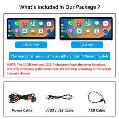 For Mercedes-Benz C Class W204 NTG 4.0 2008-2010 Wireless CarPlay Android Auto Linux Touch Screen