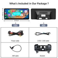 For Mercedes-Benz ML GL NTG 4.5/4.7 2012-2015 Wireless CarPlay Android Auto Linux Touch Screen