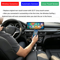 For BMW X5 F15 NBT 2014-2016 Wireless CarPlay Android Auto Linux Touch Screen
