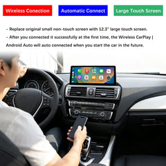 For BMW 1/2 Series NBT EVO 2012-2019 Wireless CarPlay Android Auto Linux Touch Screen