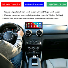 For Audi A1 Wireless CarPlay Android Auto Linux Touch Screen 2012-2018