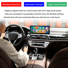 For BMW 7 Series EVO ID5 ID6 2016-2019 Wireless CarPlay Android Auto Linux Touch Screen