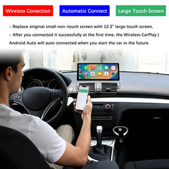 For BMW 1 Series E81 E82 E87 E88 2004-2012 Wireless CarPlay Android Auto Linux Touch Screen