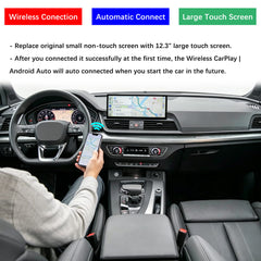 For Audi Q5 MIB2 Wireless CarPlay Android Auto Linux Touch Screen 2018-2019