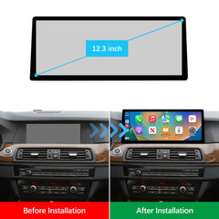 For BMW 5 Series CIC NBT 2011-2017 Wireless CarPlay Android Auto Linux Touch Screen