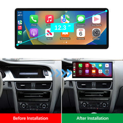 For Audi A5 Wireless CarPlay Android Auto Linux Touch Screen 2008-2016