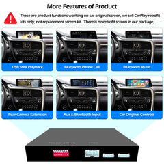 For Lexus ES IS GS LS NX LX UX RX RC LC CT Wireless CarPlay Android Auto Retrofit Kit