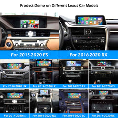 For Lexus ES IS GS LS NX LX UX RX RC LC CT Wireless CarPlay Android Auto Retrofit Kit