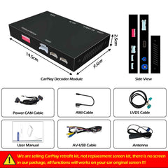 For Mercedes-Benz NTG 4.5 4.7 Wireless CarPlay Android Auto Retrofit Kit