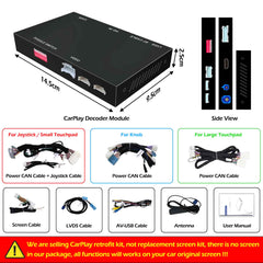 For Lexus ES IS GS LS NX LX UX RX RC LC CT Wireless CarPlay Android Auto Retrofit Kit